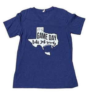It’s Game Day graphic football v-neck